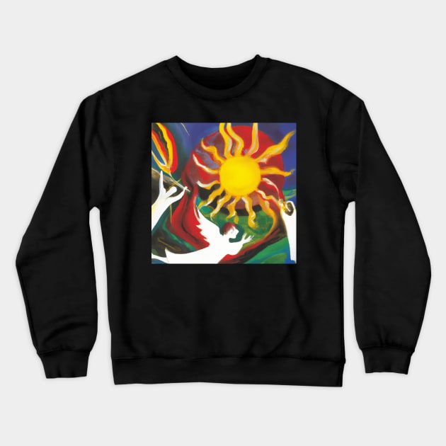 ABSTRACT PIE1 Crewneck Sweatshirt by Art Unplugged